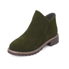 Damen Stiefeletten Wildleder Stil R&B