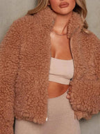 R&B | Damen Plüsch Gefütterte Winter Fleecejacke