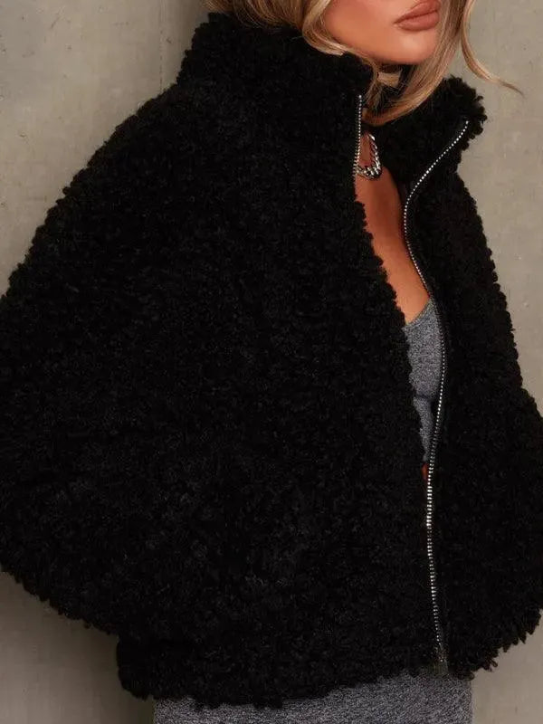 R&B | Damen Plüsch Gefütterte Winter Fleecejacke