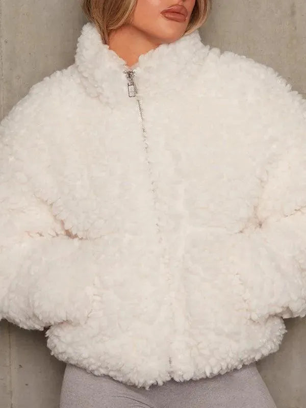 R&B | Damen Plüsch Gefütterte Winter Fleecejacke