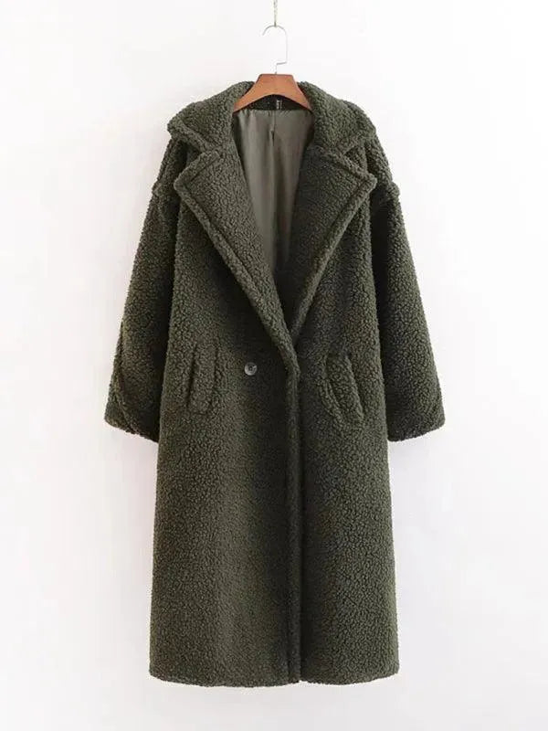 R&B | Damen Warmer Fell Wollmantel