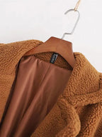 R&B | Damen Warmer Fell Wollmantel