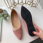 R&B | Damen Splice Farbe Mule Loafers Spitz Zehe