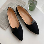 R&B | Damen Splice Farbe Mule Loafers Spitz Zehe