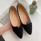 R&B | Damen Splice Farbe Mule Loafers Spitz Zehe