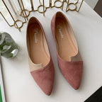 R&B | Damen Splice Farbe Mule Loafers Spitz Zehe
