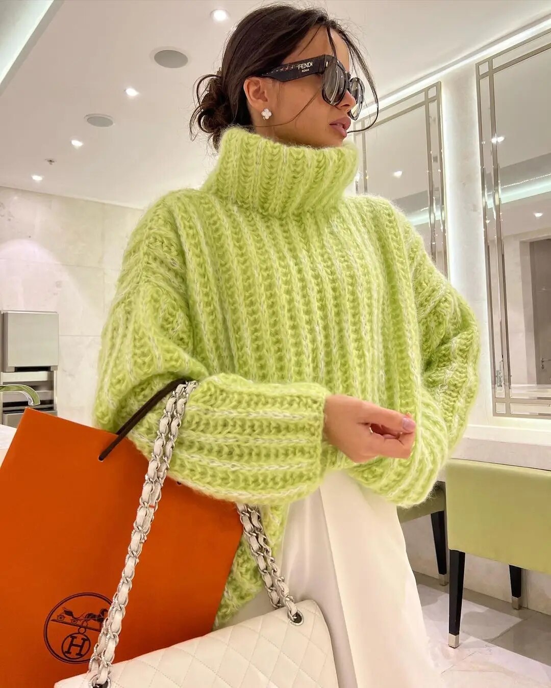 R&B | Weicher, schneebedeckter Pullover