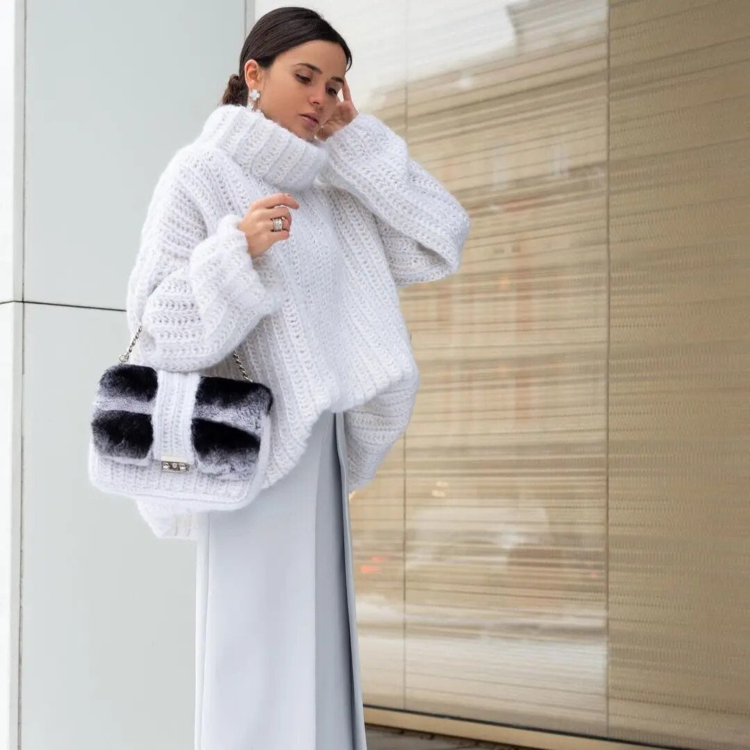 R&B | Weicher, schneebedeckter Pullover