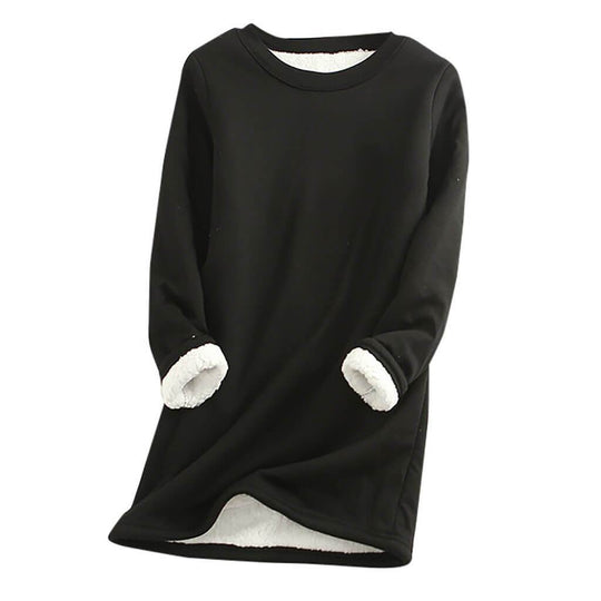R&B | Weicher Pullover mit Fleece-futter Warm und Bequem Perfekt für Heimeligkeit