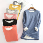 R&B | Weicher Pullover mit Fleece-futter Warm und Bequem Perfekt für Heimeligkeit