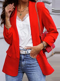R&B | Damen Blazer Ol Professionell Slim Langarm Blazer