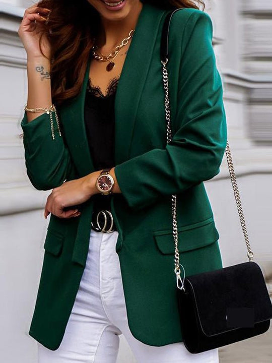 R&B | Damen Blazer Ol Professionell Slim Langarm Blazer