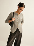 R&B | Damen Knopf-Oben Pullover