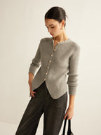 R&B | Damen Knopf-Oben Pullover