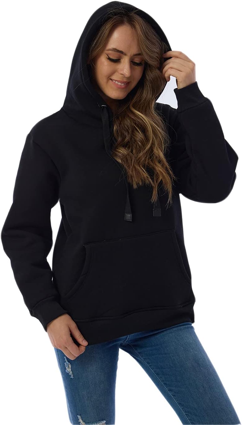 R&B | Damen Freizeit Fleece-Gefütterter Hoodie