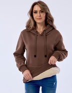 R&B | Damen Freizeit Fleece-Gefütterter Hoodie