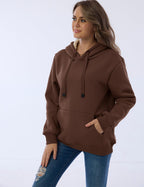 R&B | Damen Freizeit Fleece-Gefütterter Hoodie