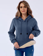 R&B | Damen Freizeit Fleece-Gefütterter Hoodie