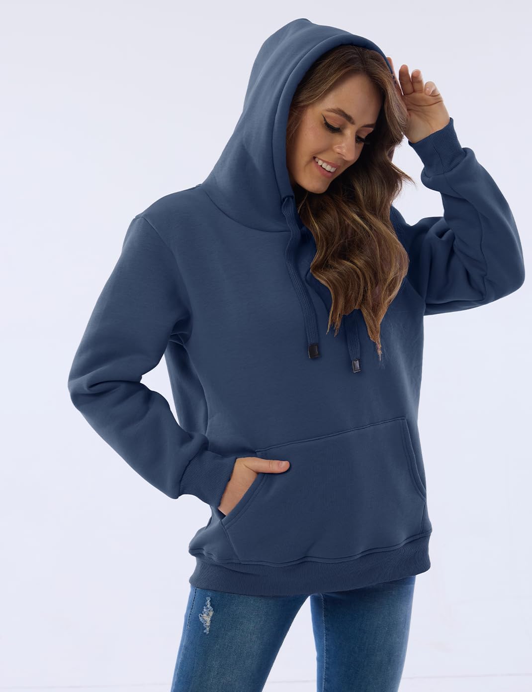 R&B | Damen Freizeit Fleece-Gefütterter Hoodie
