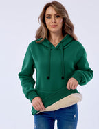 R&B | Damen Freizeit Fleece-Gefütterter Hoodie