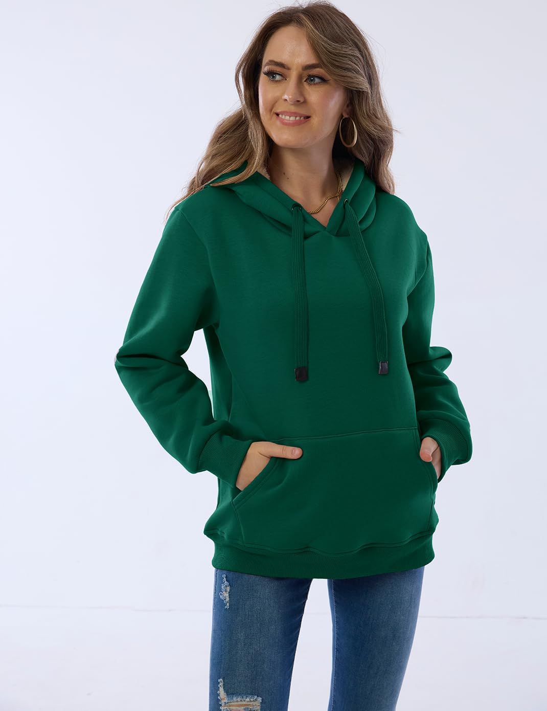R&B | Damen Freizeit Fleece-Gefütterter Hoodie