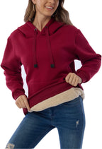 R&B | Damen Freizeit Fleece-Gefütterter Hoodie