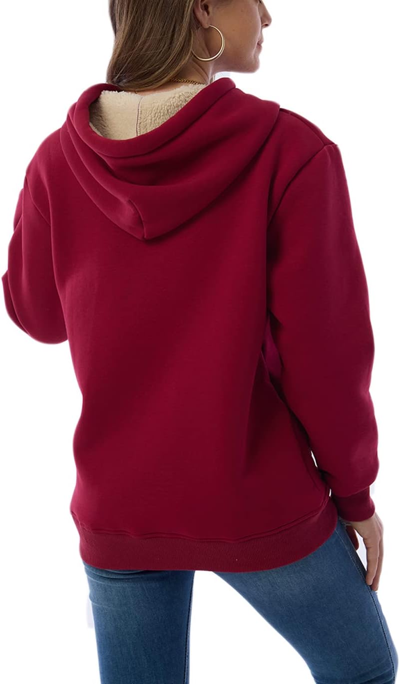 R&B | Damen Freizeit Fleece-Gefütterter Hoodie