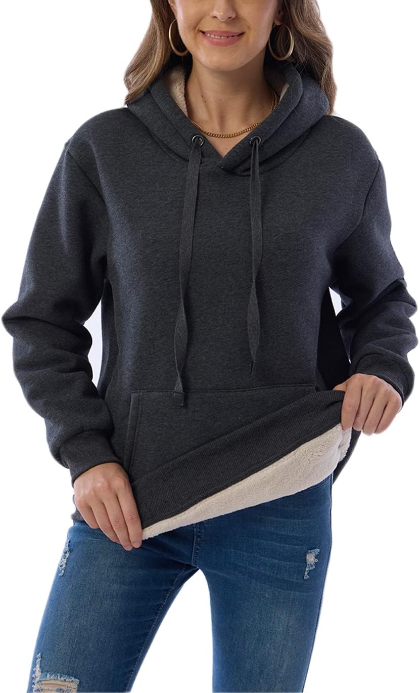 R&B | Damen Freizeit Fleece-Gefütterter Hoodie