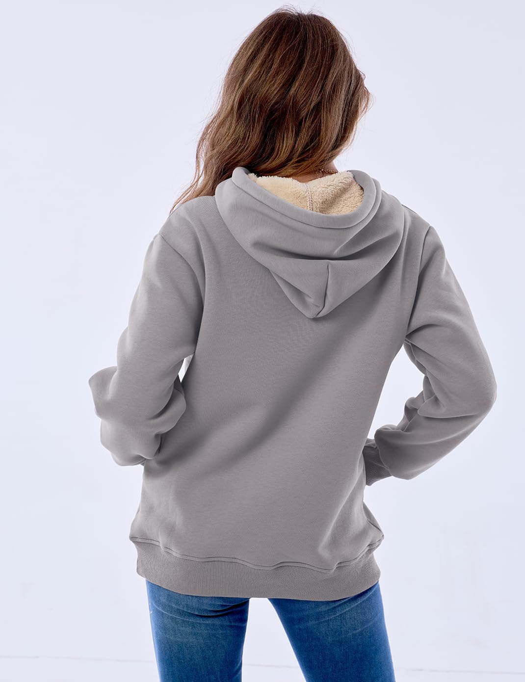R&B | Damen Freizeit Fleece-Gefütterter Hoodie
