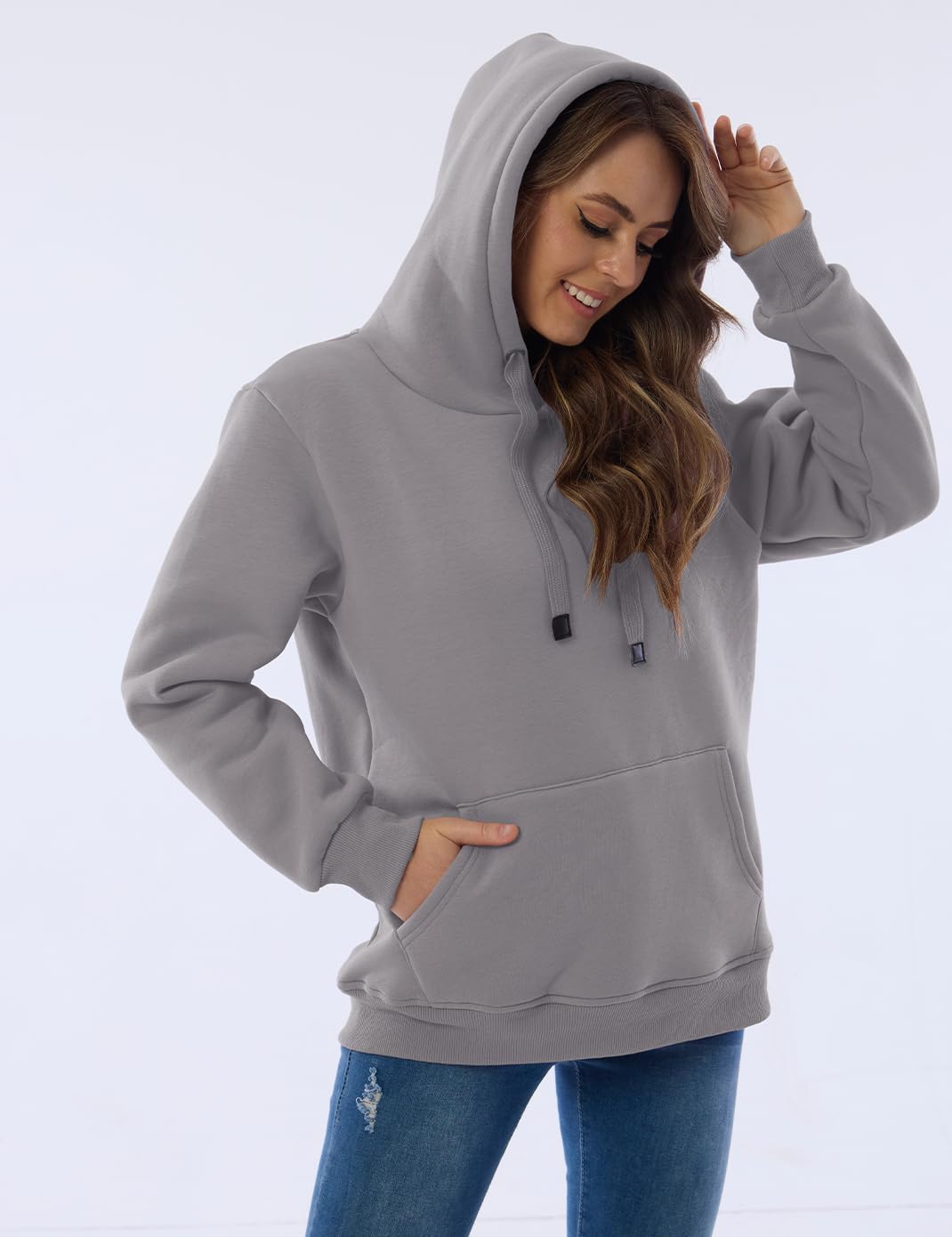 R&B | Damen Freizeit Fleece-Gefütterter Hoodie