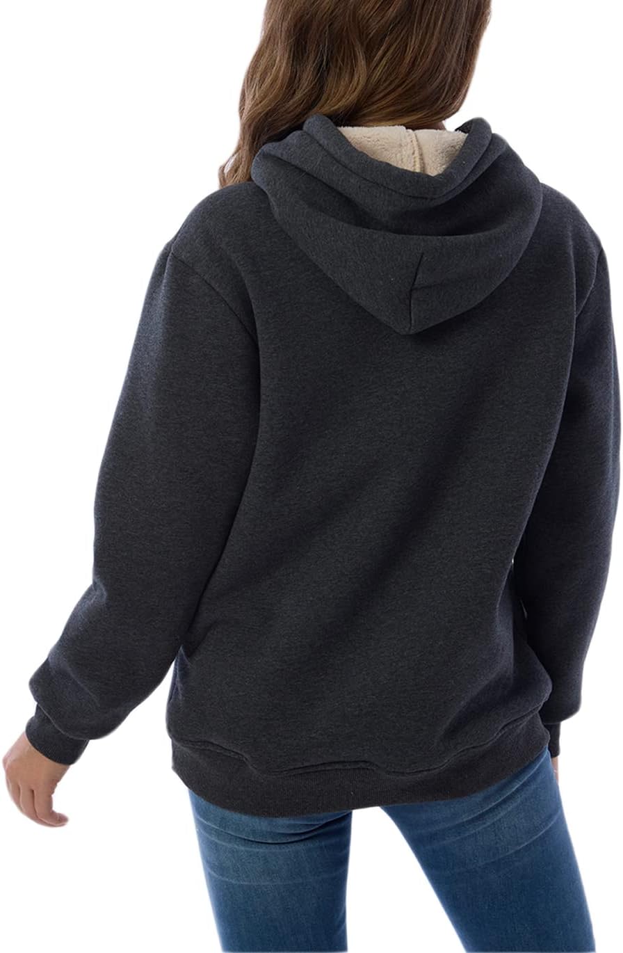 R&B | Damen Freizeit Fleece-Gefütterter Hoodie