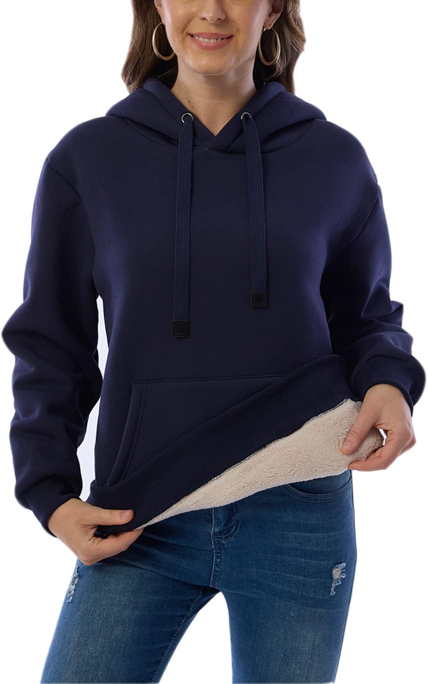 R&B | Damen Freizeit Fleece-Gefütterter Hoodie