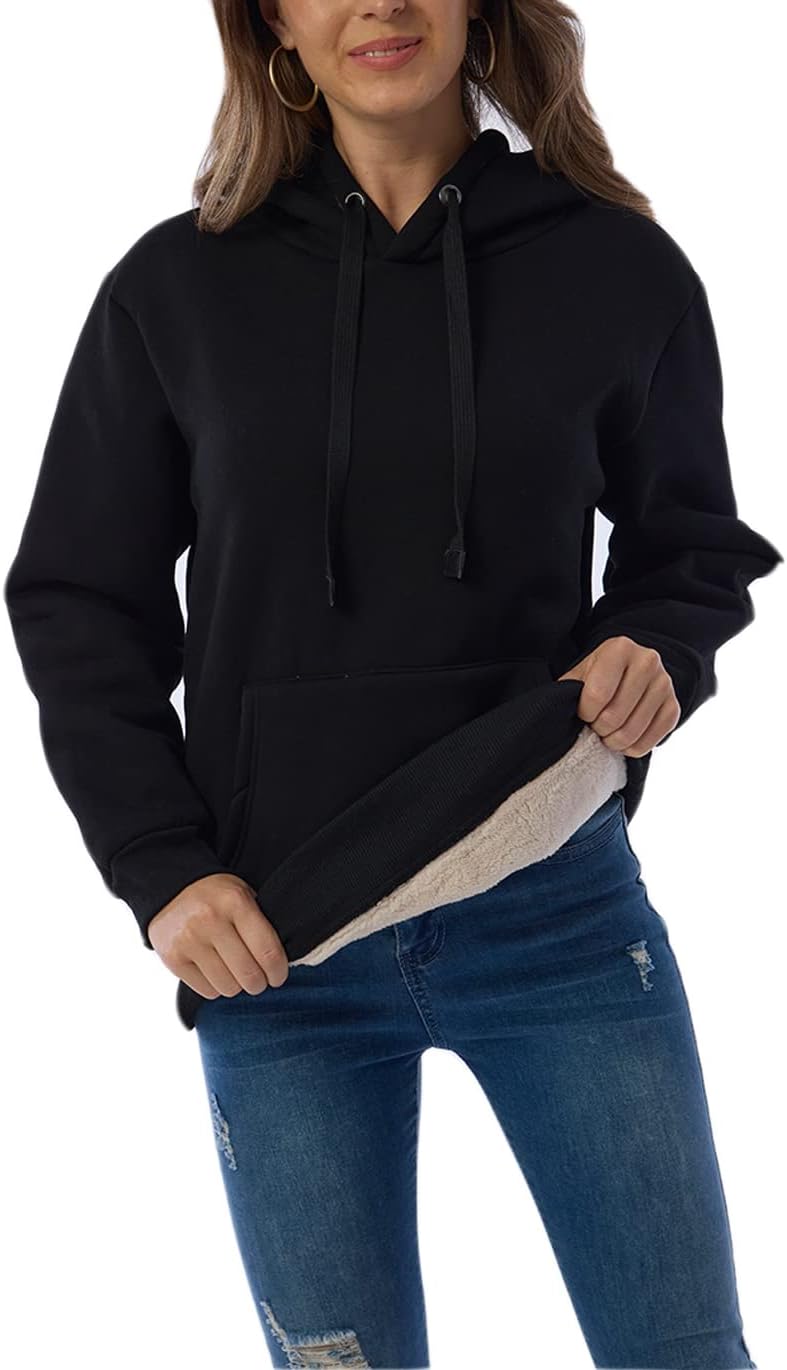 R&B | Damen Freizeit Fleece-Gefütterter Hoodie