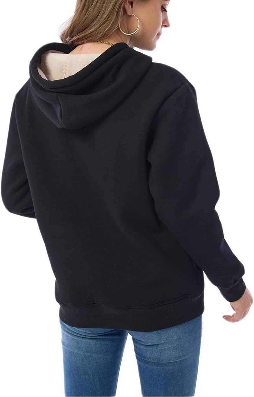 R&B | Damen Freizeit Fleece-Gefütterter Hoodie