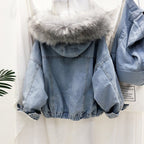 R&B | Damen Denim Winterjacke - Stilvoll & Warm