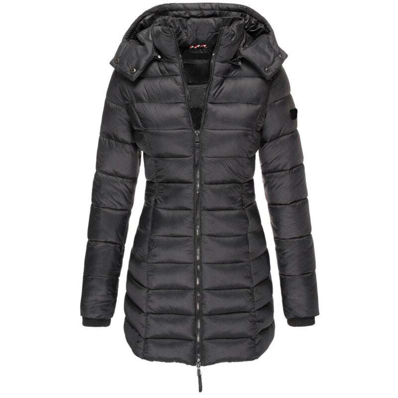 R&B | Damen Parka mit Kapuze und Daunenfüllung