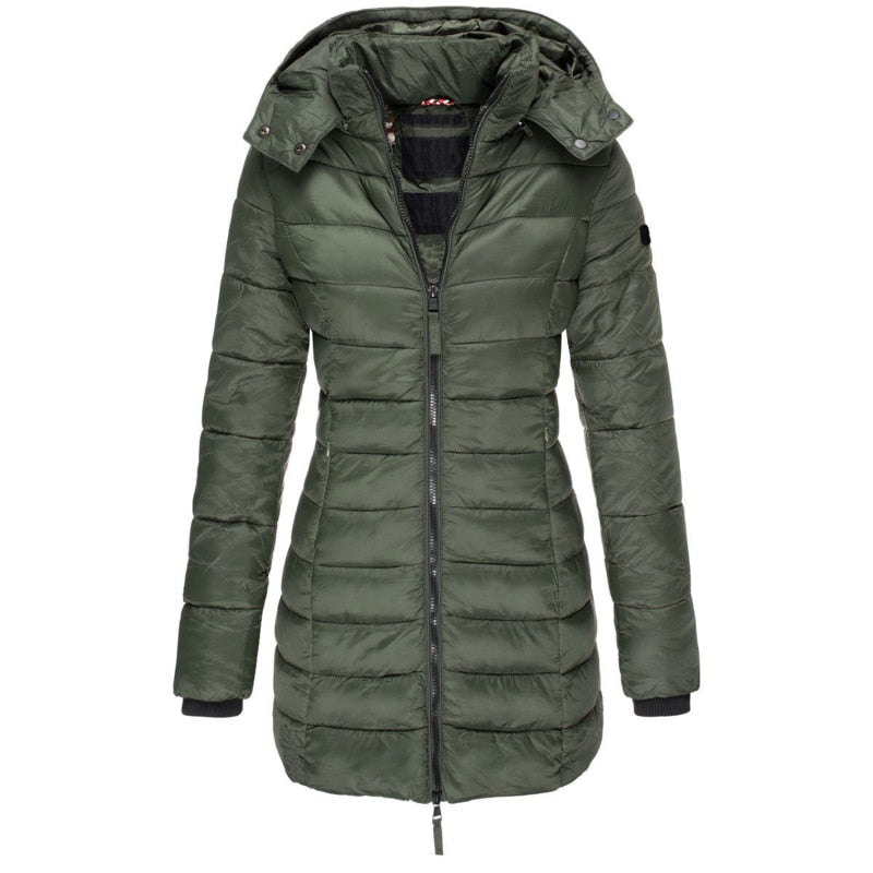 R&B | Damen Parka mit Kapuze und Daunenfüllung