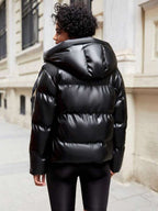 R&B | Damen Puffjacke mit Kapuze