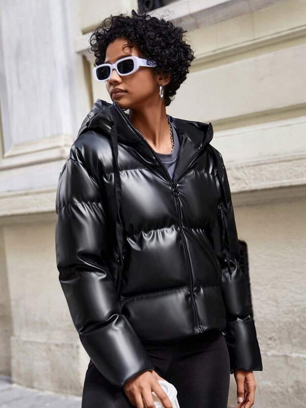 R&B | Damen Puffjacke mit Kapuze