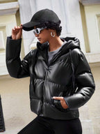 R&B | Damen Puffjacke mit Kapuze
