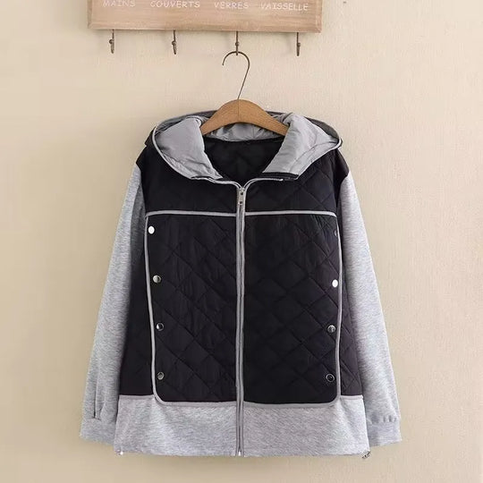 R&B | Damen Stepp-Hoodie - Übergröße - Warm & Stylisch