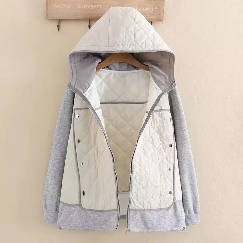 R&B | Damen Stepp-Hoodie - Übergröße - Warm & Stylisch