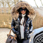 R&B | Damen Winter Daunenjacke - Warmer Kapuzenmantel