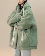 R&B | Damen Winter Fleecejacke - Oversized & Warm