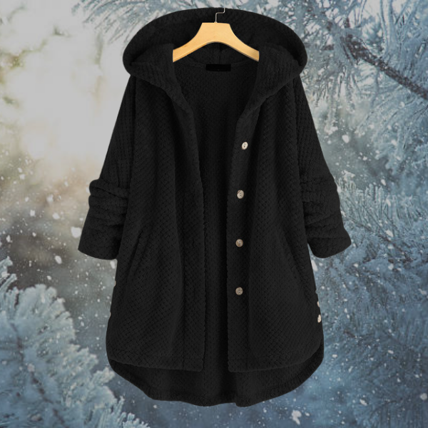 R&B | Damen Winter Fleecejacke mit Kapuze