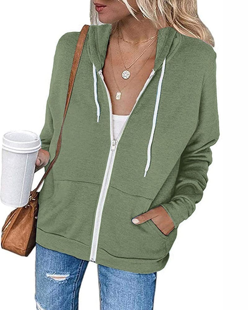 R&B | Damen Reißverschluss Hoodie