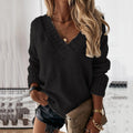 R&B | Woll V-Ausschnitt Pullover für Damen