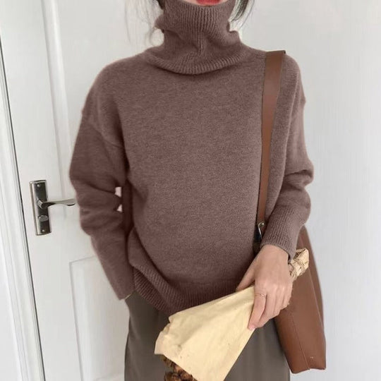 R&B - Weit geschnittener warmer Rollkragenpullover