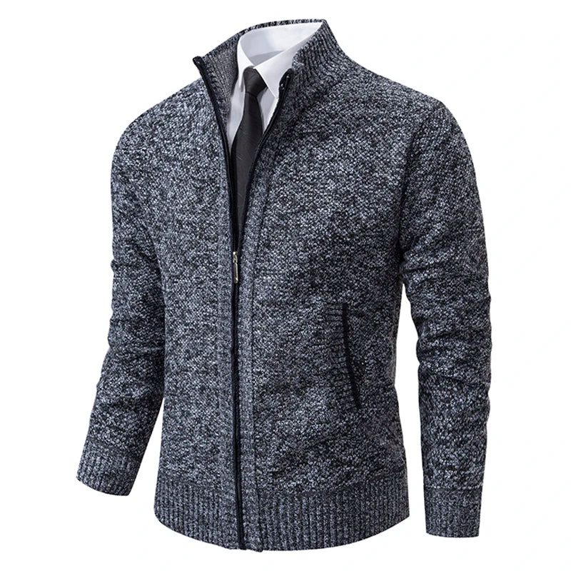 R&B - Stilvolle und Bequeme Winter Fleece Jacke mit Reißverschluss für Männer