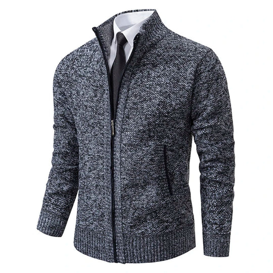 R&B - Stilvolle und Bequeme Winter Fleece Jacke mit Reißverschluss für Männer
